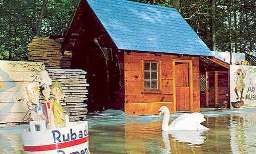 Deer Forest - Old Postcard Of Swans (newer photo)